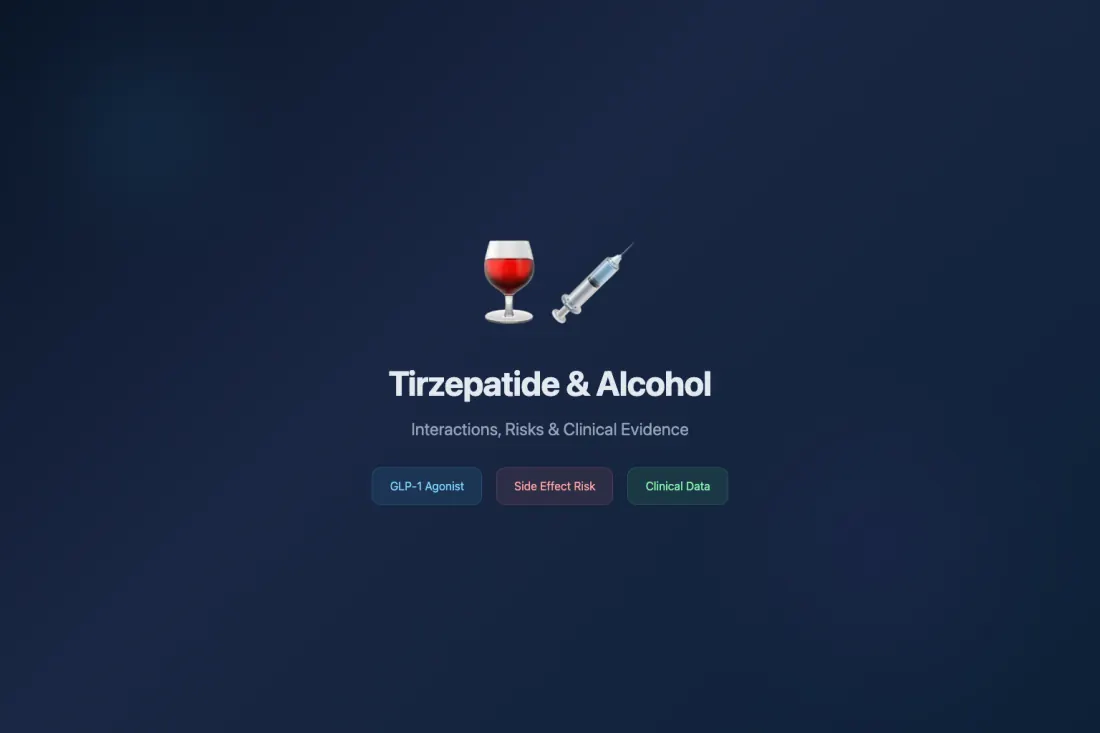 Tirzepatide and alcohol interaction risks and clinical evidence
