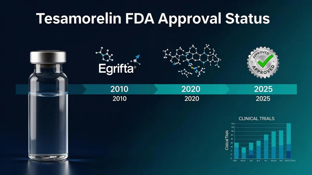 Tesamorelin FDA approval timeline and Egrifta history