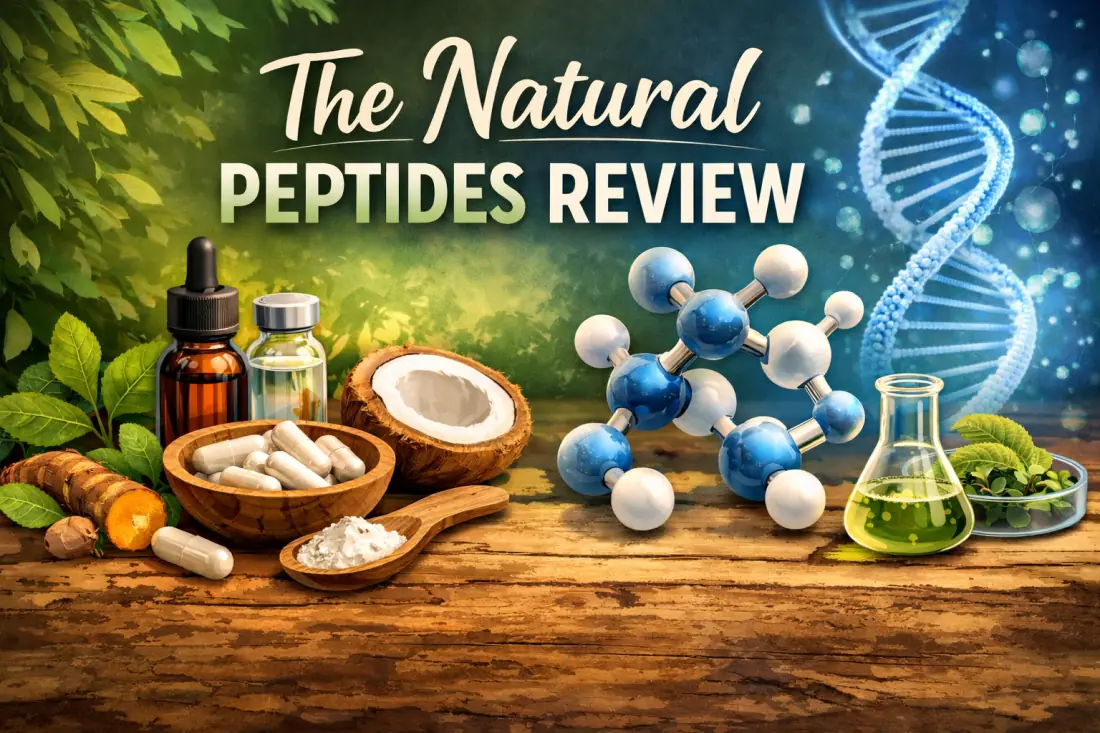 The Natural Peptides website homepage screenshot
