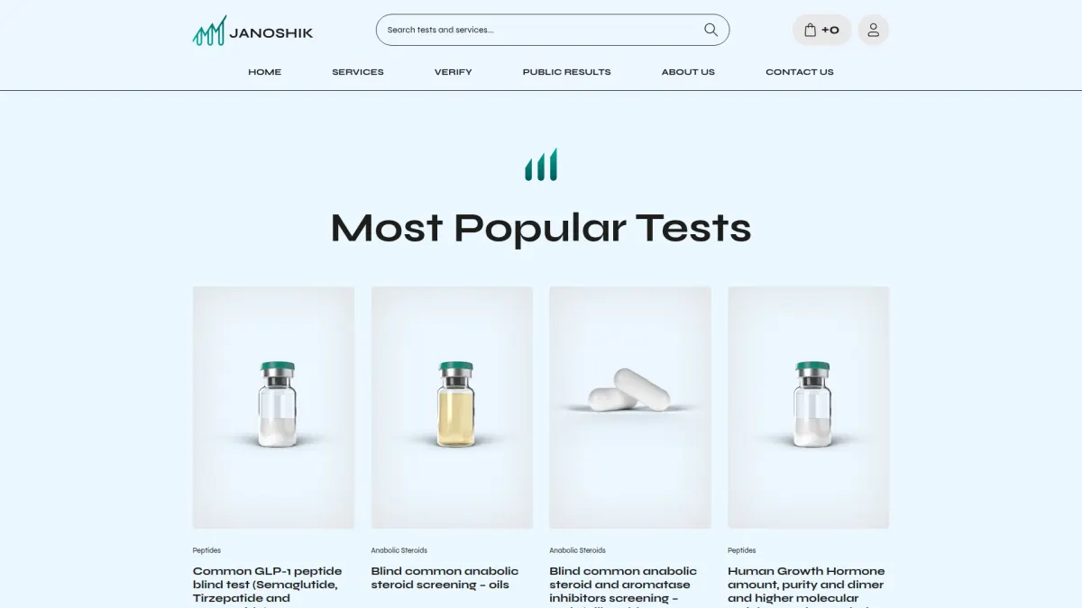Janoshik Analytical - Third Party Testing Lab