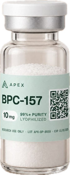 APEX Peptides BPC-157 10mg vial (merchant product image)