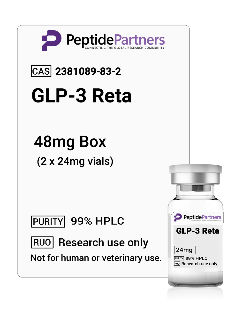 Peptide Partners research peptide vial