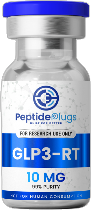 Peptide Plugs GLP3-RT research peptide vial